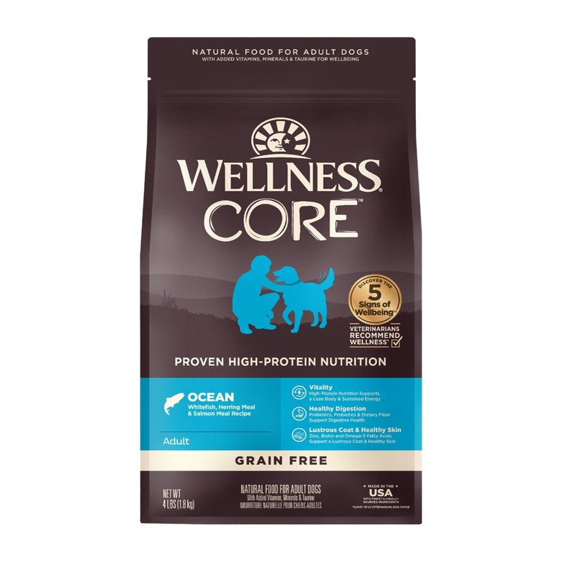 ‘FREE FD TREATS’: Wellness CORE Grain-Free Ocean Dry Dog Food