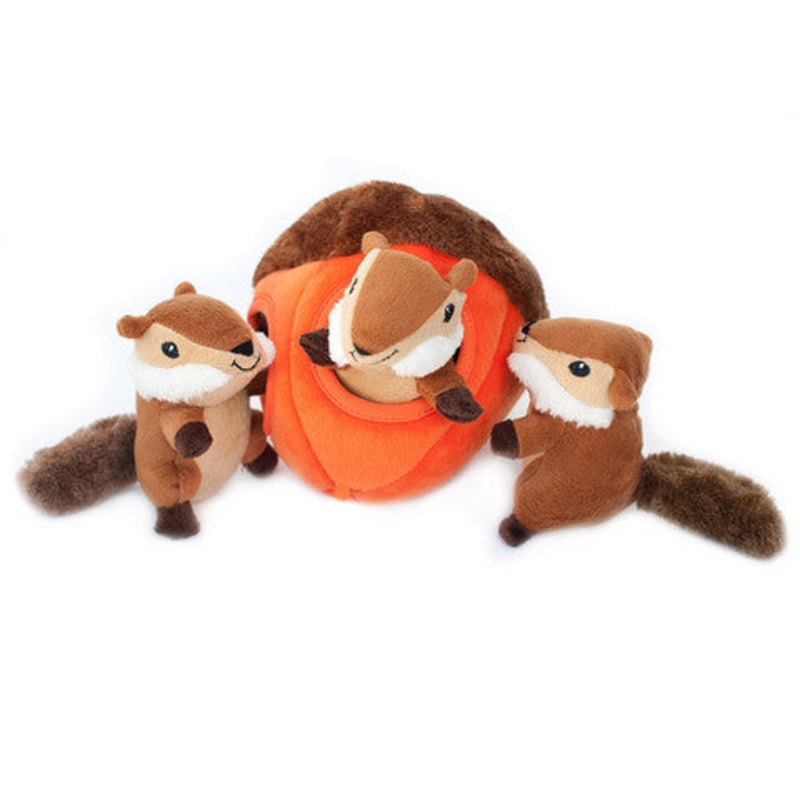 ZippyPaws Burrow Chipmunk ‘n Acorn Dog Toy