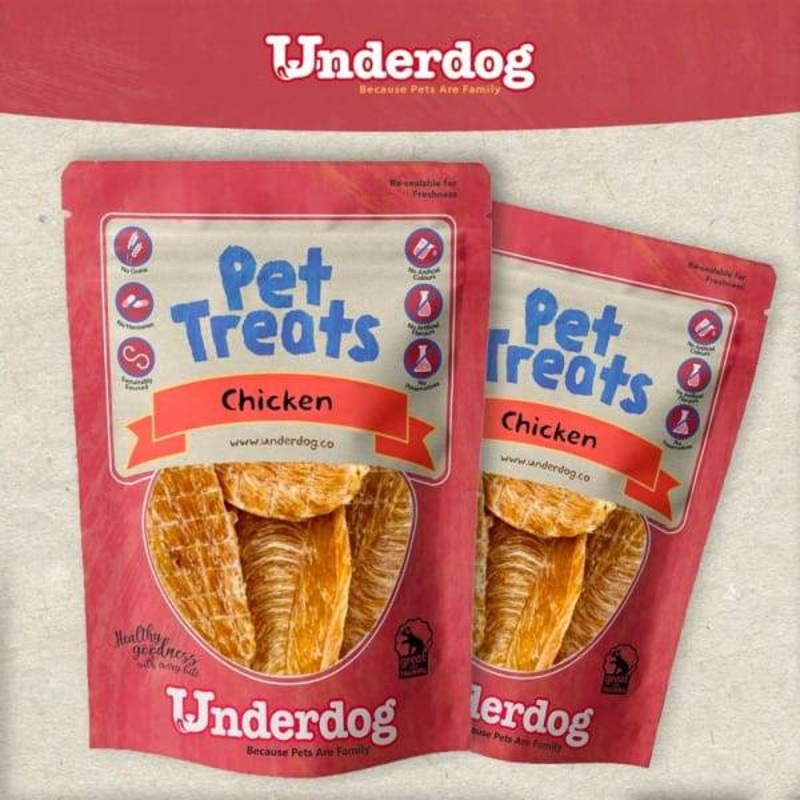 Underdog Chicken Air Dried Dog Treats 80g