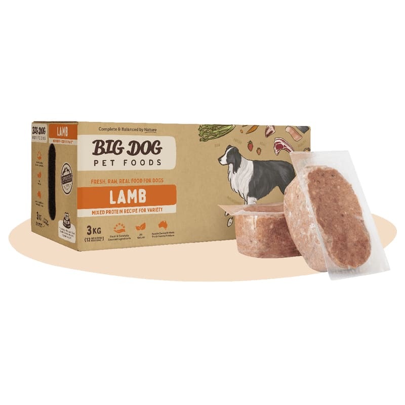[10% OFF] Big Dog BARF Lamb Frozen Raw Dog Food 3kg