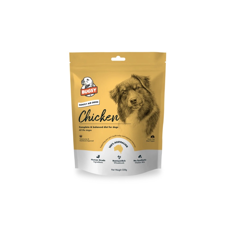 Bugsys Premium Air-Dried  Formulated Meal for Dogs Chicken