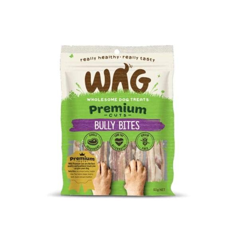 WAG Bully Bites Air Dried Dog Treats 50g