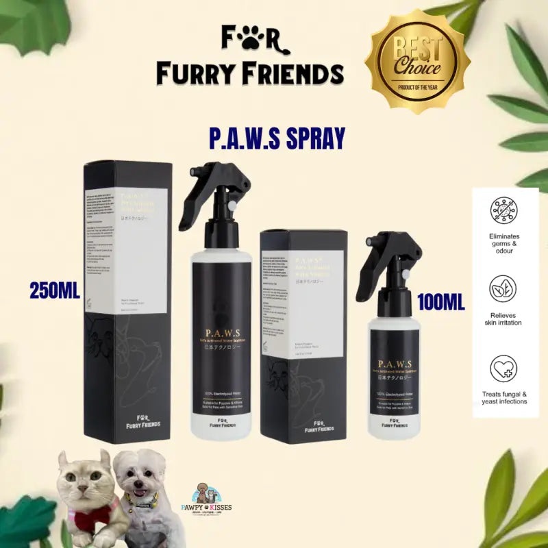 (NO Chemical) For Furry Friends Pet’s Activated Water Sanitizer (P.A.W.S) Unscented/Lavender Scent I