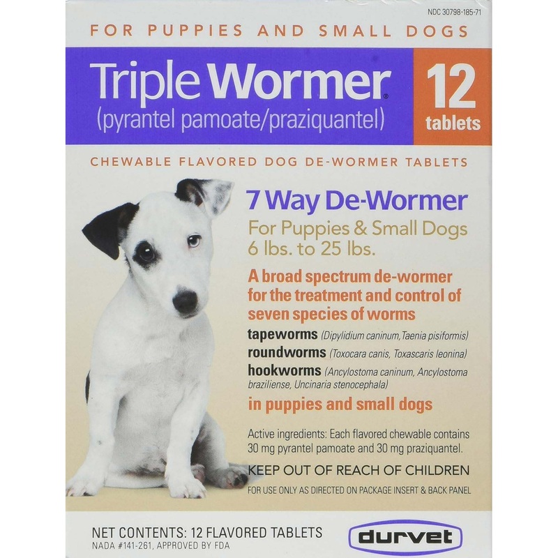 Triple Wormer Sm Dog 6-25lbs 30gm 12ct