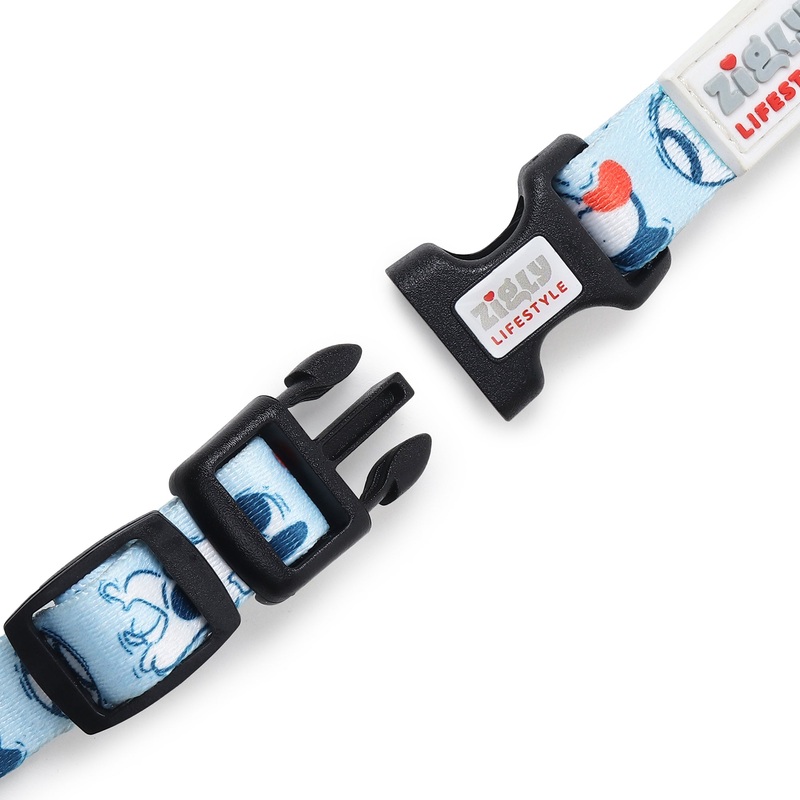 Zigly Doodle Dog Collar – Blue