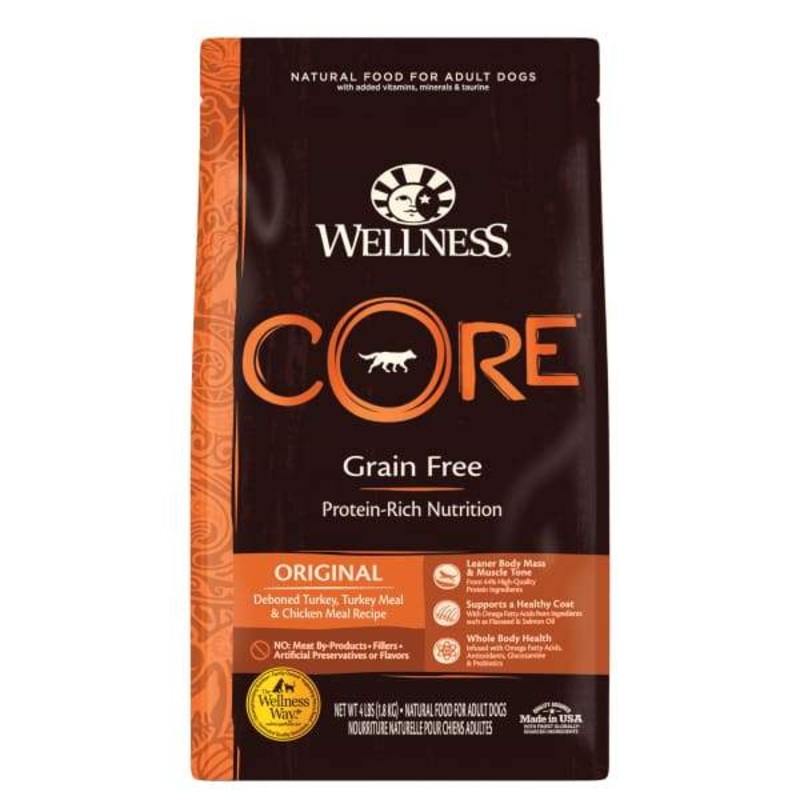 [20% OFF] Wellness CORE Grain-Free Original Formula Dry Dog Food (3 Sizes)