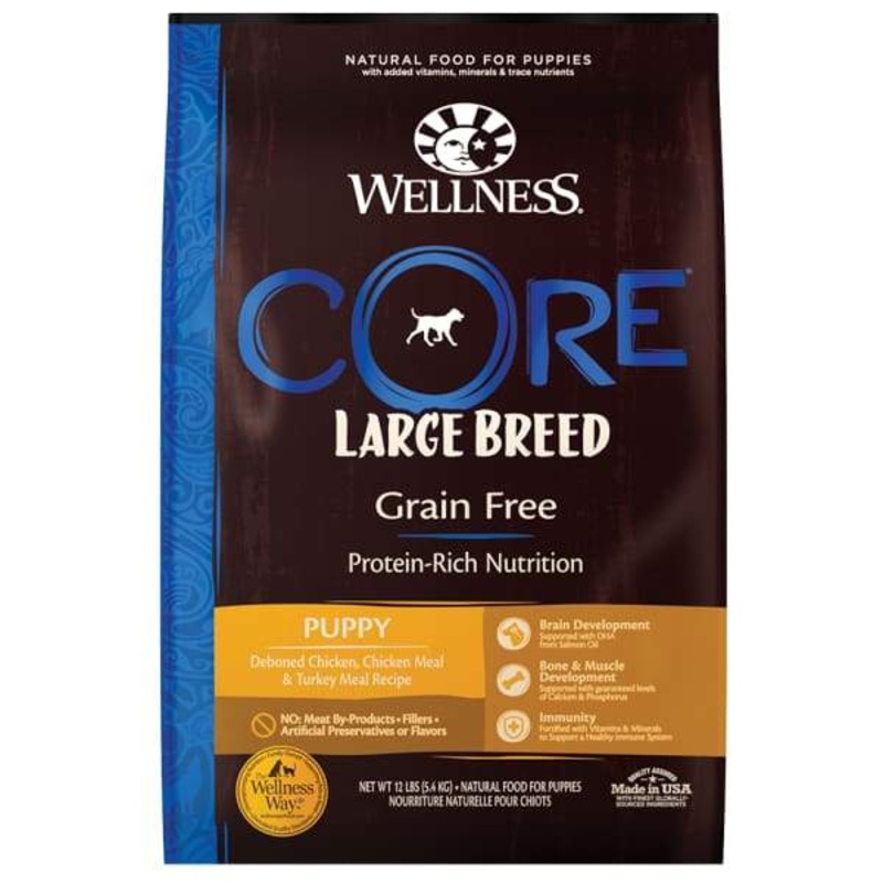 [20% OFF] Wellness Core Large Breed Grain-free Puppy Dry Dog Food 24lbs
