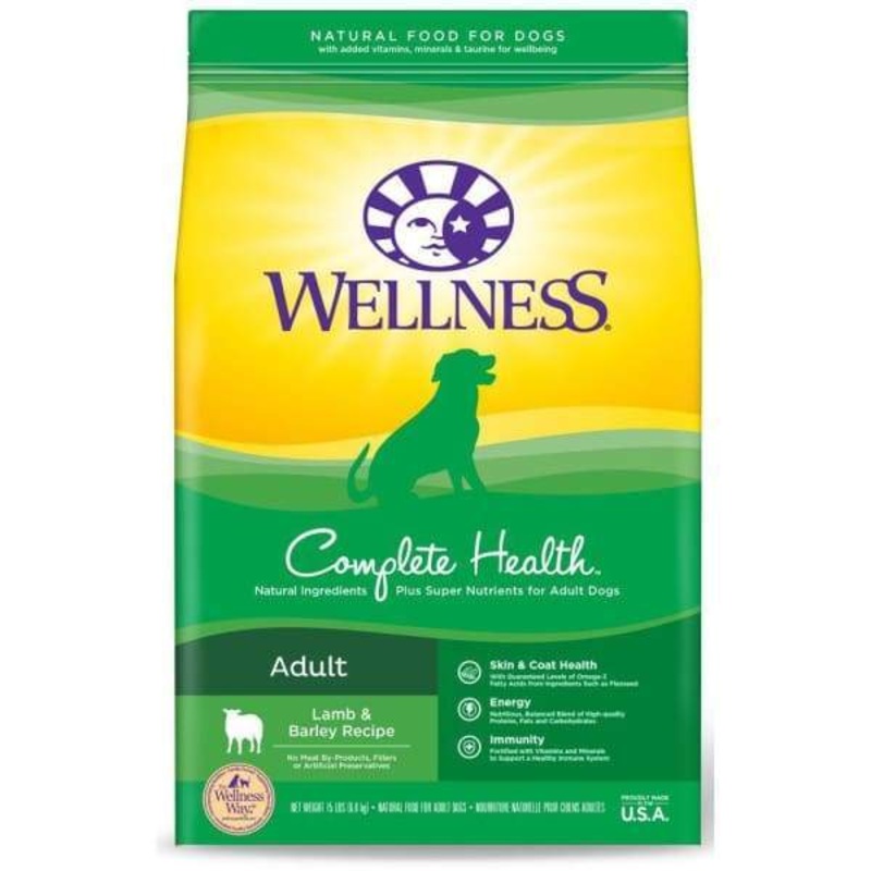 [20% OFF] Wellness Complete Health Lamb & Barley Recipe Dry Dog Food (2 Sizes)