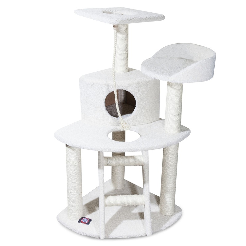 Majestic Pet 48-in Casita Cat Tree, Off White