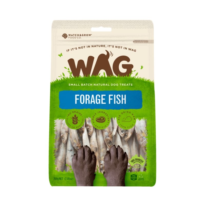 WAG Forage Fish Air Dried Dog Treats 200g