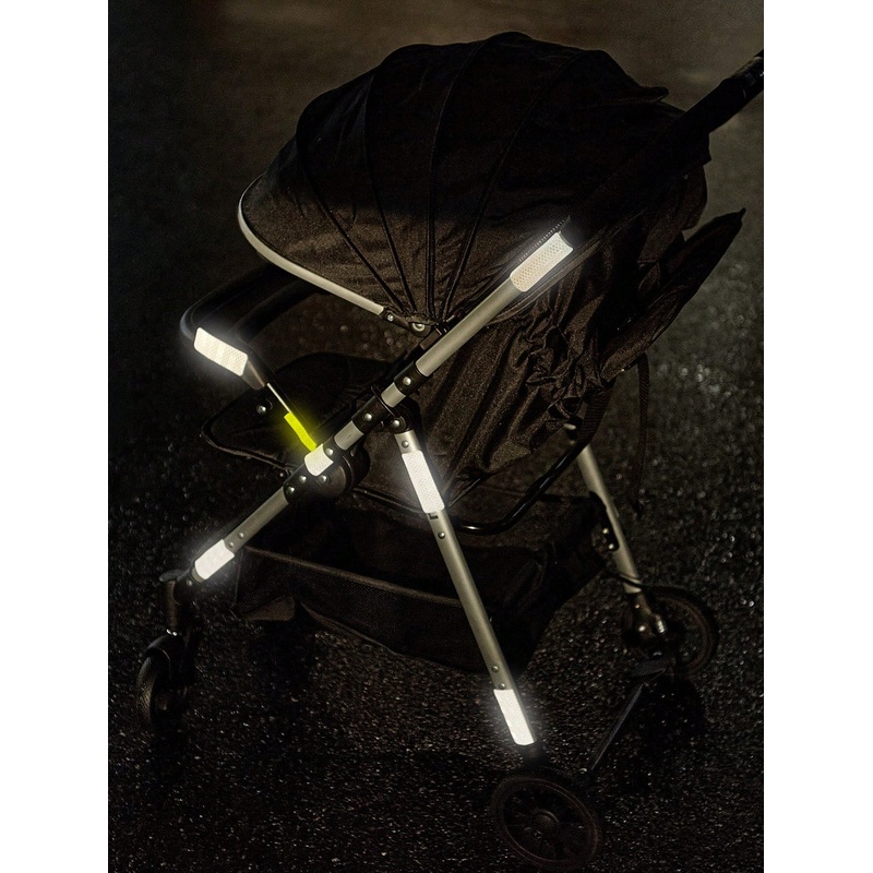 10pcs/pack Baby Stroller Reflective Stickers, Warning Sign & Body Decoration Flexible Cut-to-match Design