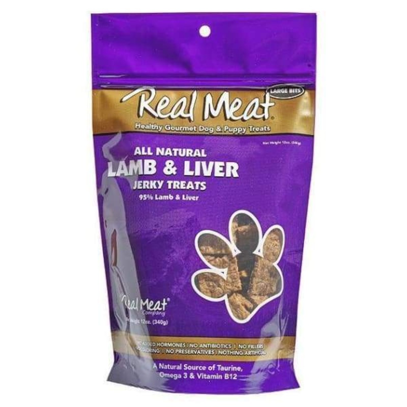 [10% OFF] Real Meat All Natural Lamb & Liver Jerky Dog Treats 4oz