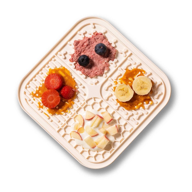 Awoo SMOOSH Lick Mat|MAUVE|SAGE|ALMOND