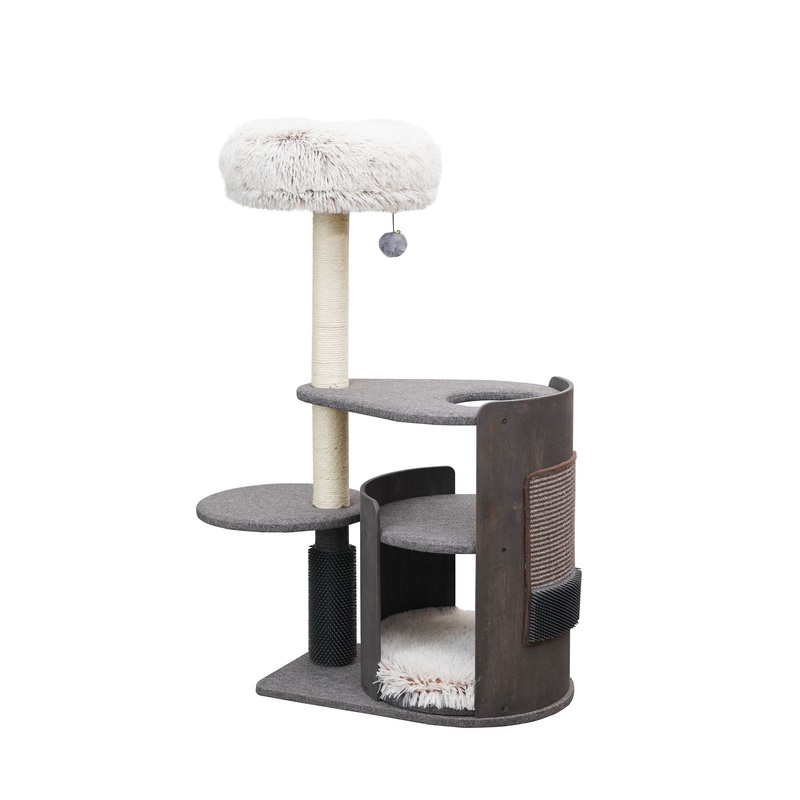 PetPals 42-in Cullen Mid-Century Modern Cat Tree
