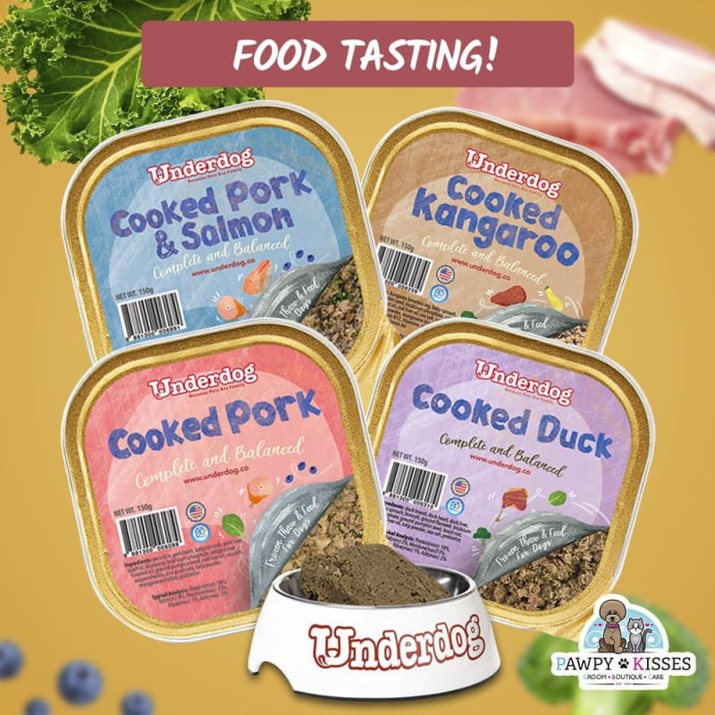Underdog Cooked Frozen Dog Food Tasting 4 x 150g Trays