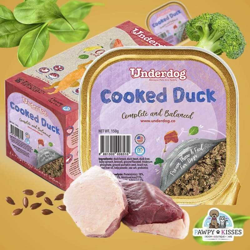 Underdog Cooked Duck Fresh Frozen Dog Food 1.2kg