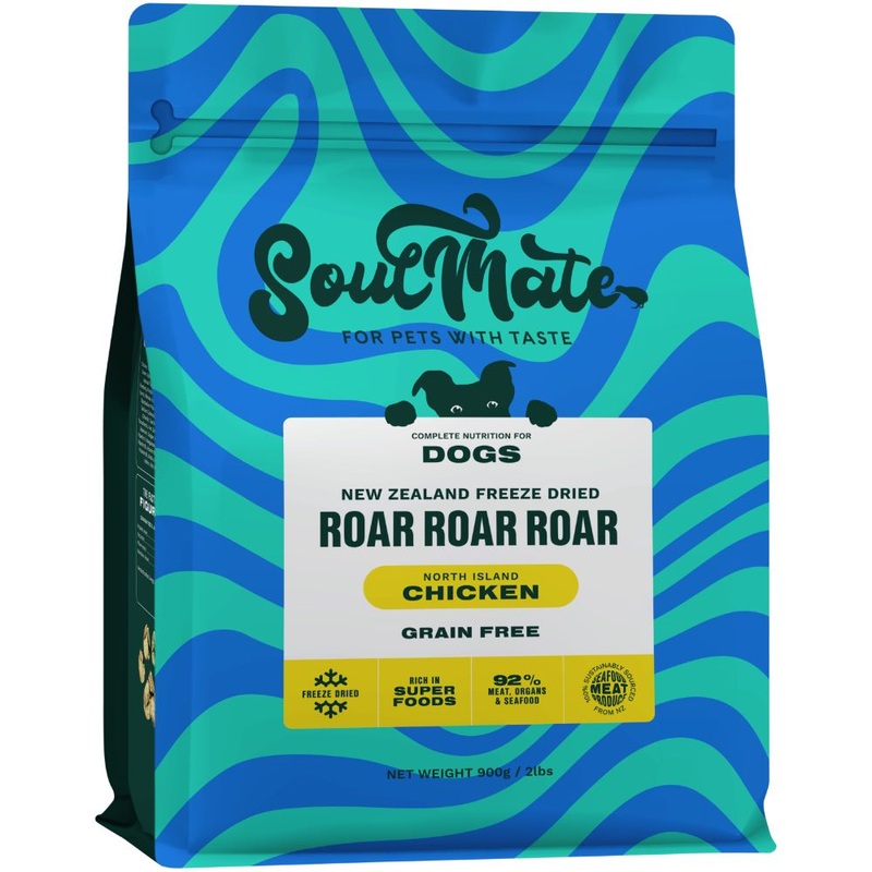 ‘60% OFF 400g (Exp 27Sep25)’: SoulMate Roar Roar Roar New Zealand Chicken Grain Free Freeze Dried Dog Food