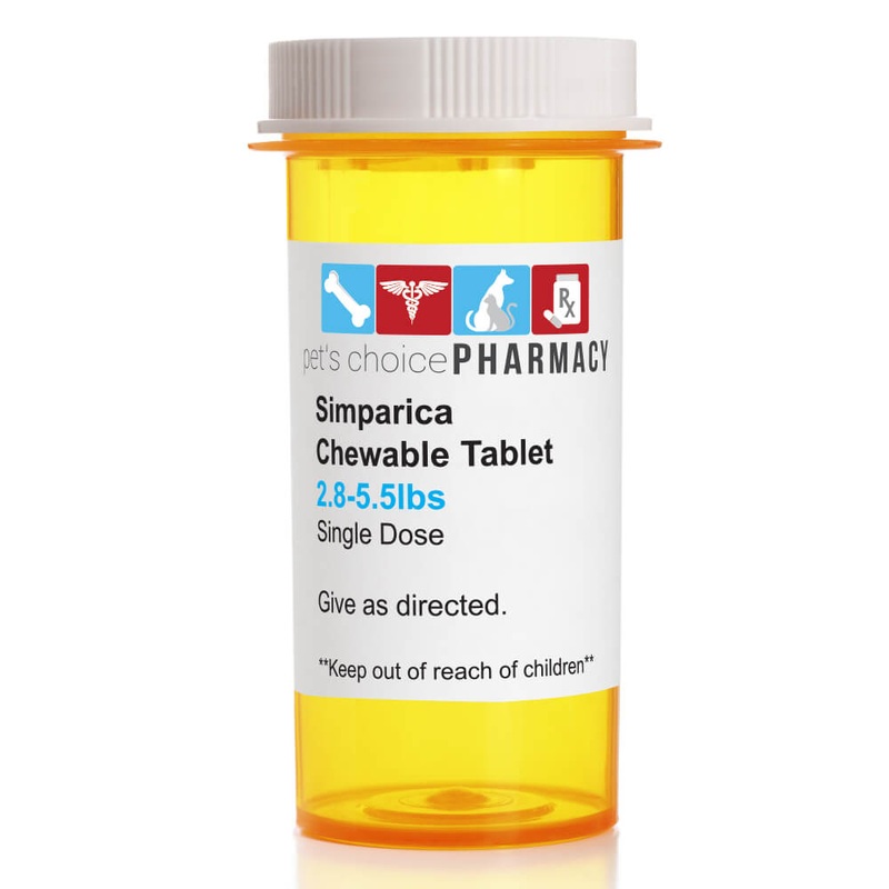 Rx Simparica 2.8-5.5lbs x 1 tablet