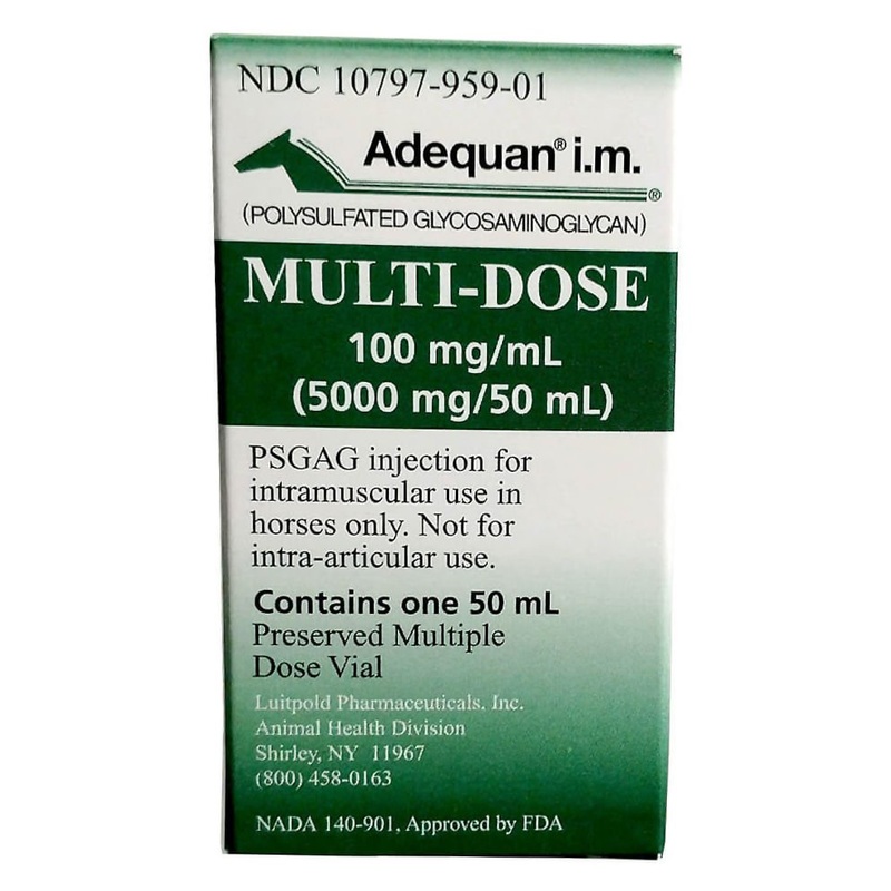 Rx Adequan I.M. multi-dose 100mg/ml x 50ml vial