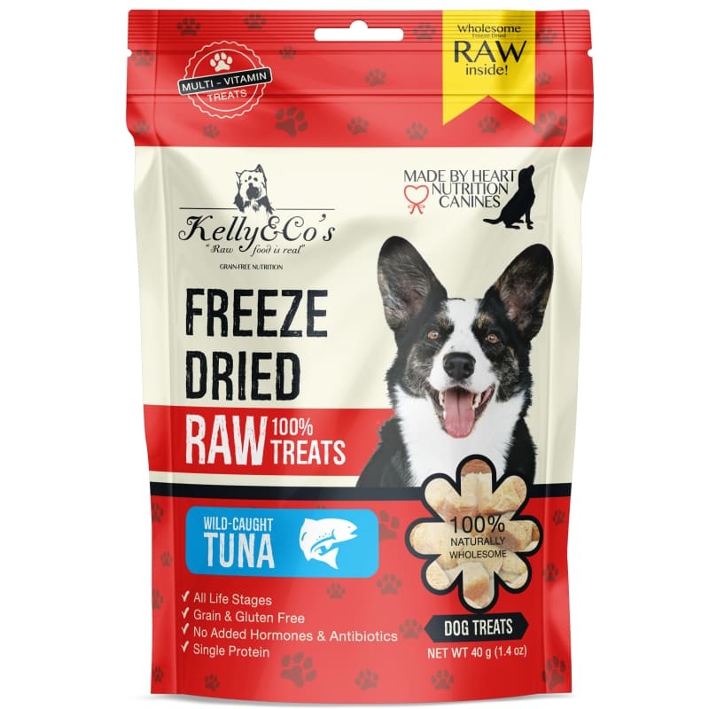 [2 FOR $18] Kelly & Co’s Tuna Freeze-Dried Raw Dog Treats 40g