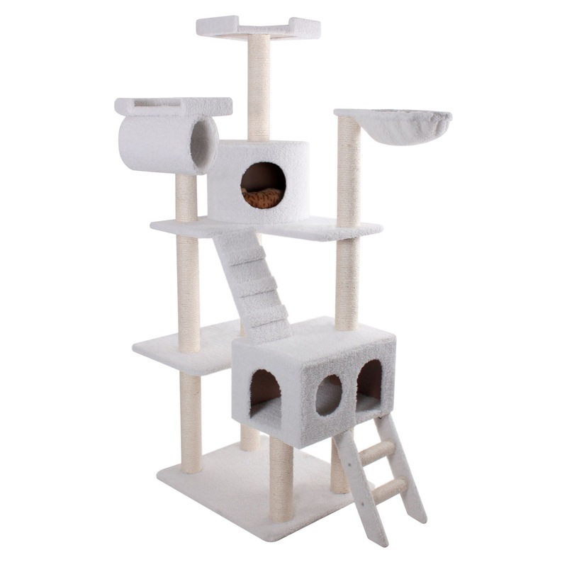 Majestic Pet 73-in Casita Cat Tree, Off White