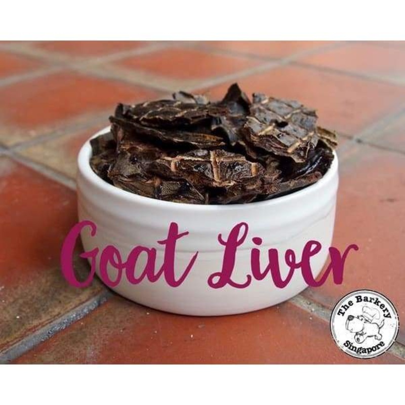 The Barkery Goat Liver Dehydrated Dog Treats 100g