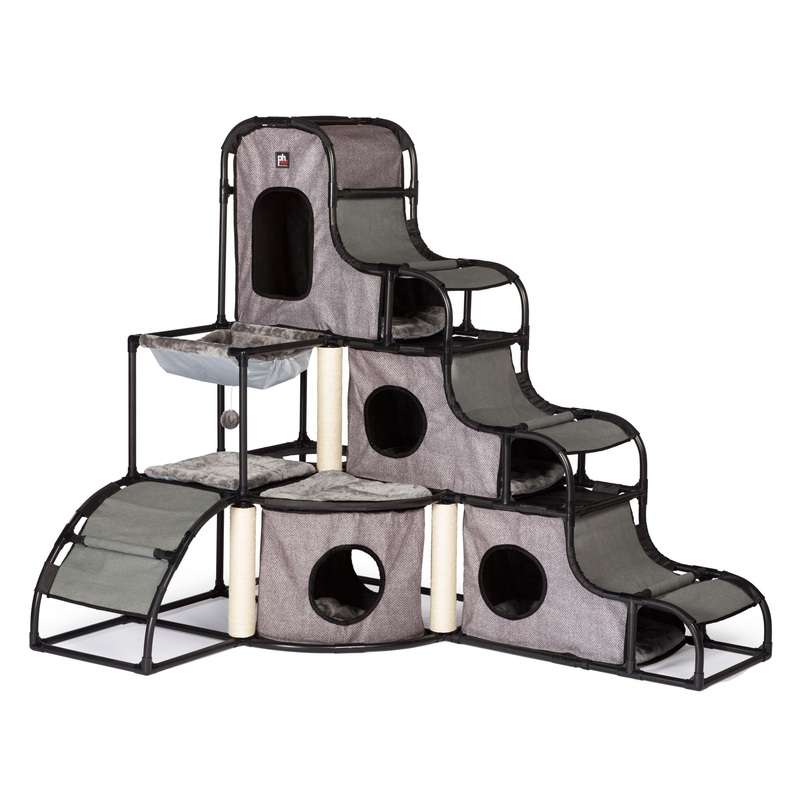 Prevue Pet 56-in Catville Cat Tower, Gray