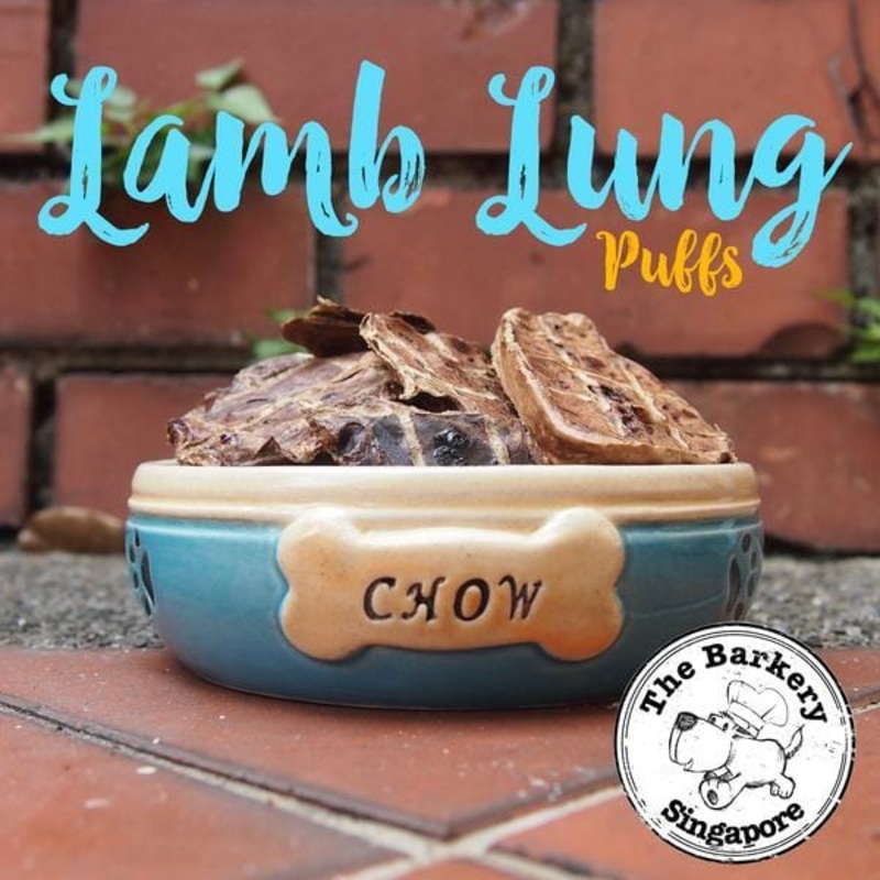 The Barkery Lamb Lungs Dehydrated Dog Treats 50g