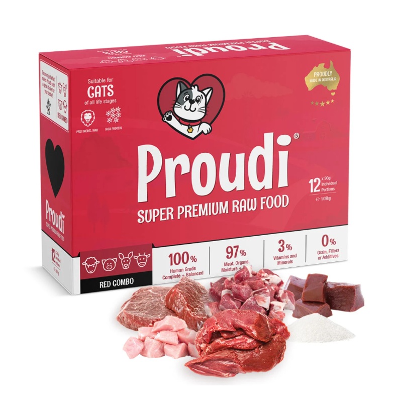 Proudi Premium Raw Cat Red Combo 1.08kg