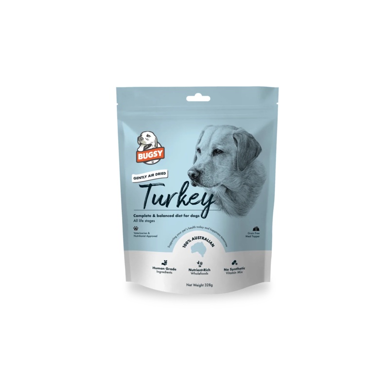 Bugsys Premium Air-Dried  Formulated Meal for Dogs Turkey