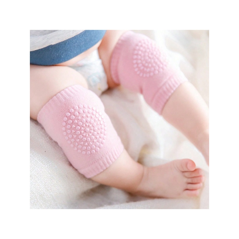 1-5pairs Fashionable And Cute Soft Elastic Knee And Elbow Pads, With Terry Leg Warmers, Glue Dotted Anti-Slip Crawling Knee Pads And Leg Pads For Babies Aged 0-3 Years, Unisex, Suitable For Daily Wear And Gifts On Holidays