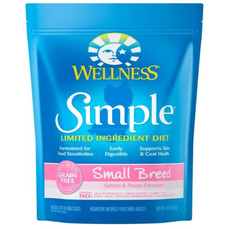 [20% OFF] Wellness Simple Solutions Grain-free Salmon & Potato Formula Small Breed Dry Dog Food 4lbs 8oz