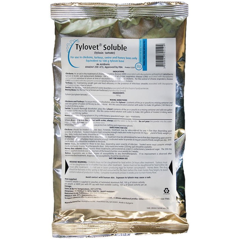 Rx Tylovet Soluble Antibiotic  100 gm