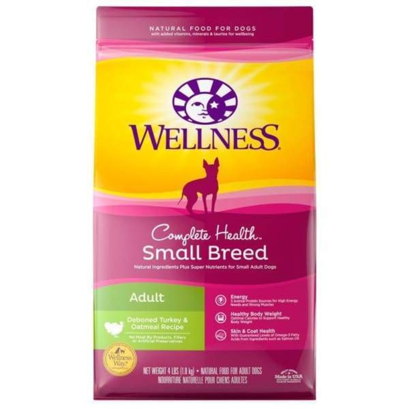 [20% OFF] Wellness Complete Health Small Breed Adult Turkey & Oatmeal Dry Dog Food