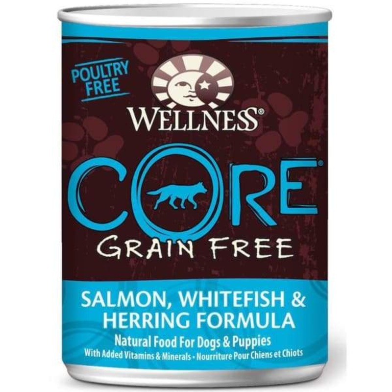 [20% OFF] Wellness CORE Grain-Free Salmon, Whitefish & Herring Canned Dog Food 354g