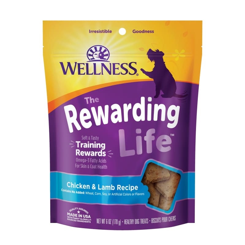 [20% OFF] Wellness Rewarding Life Chicken & Lamb Recipe Soft Dog Treats 6oz