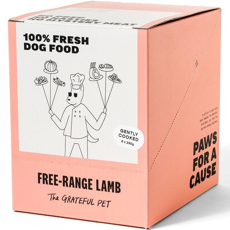 The Grateful Pet Gently Cooked Free-range Lamb Frozen Dog food 2kg