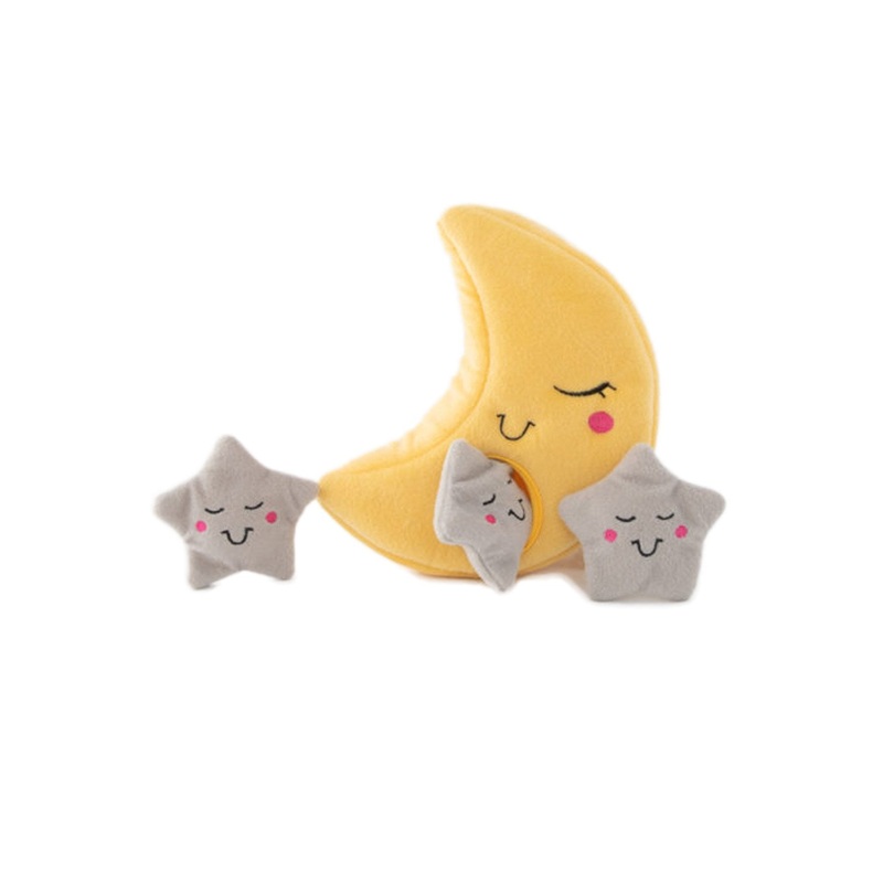Zippypaws Zippy Burrow Moon and Stars Dog Toy