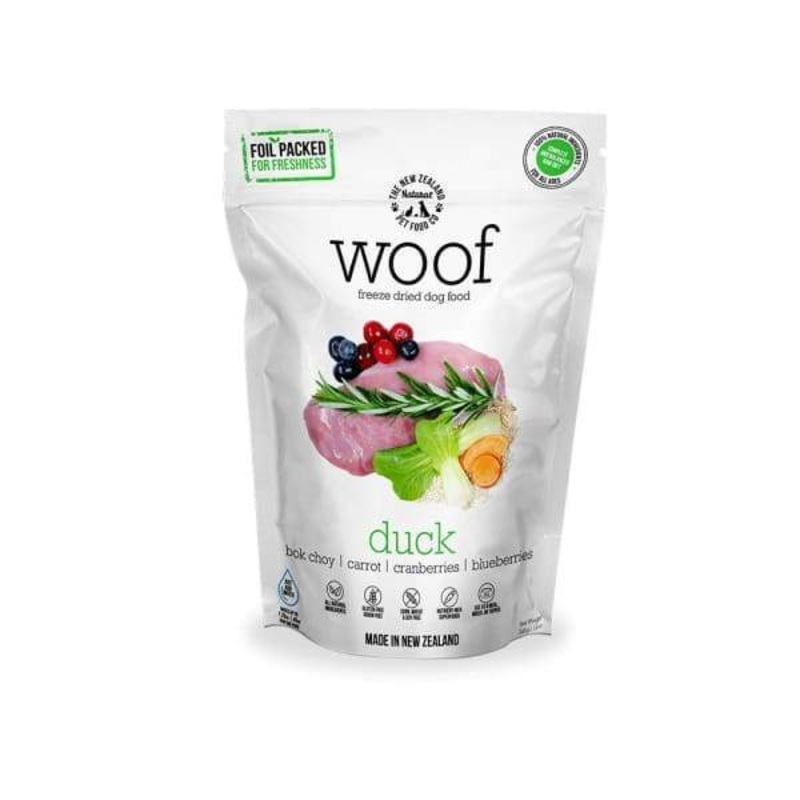 WOOF Duck Freeze Dried Raw Dog Food (2 Sizes)