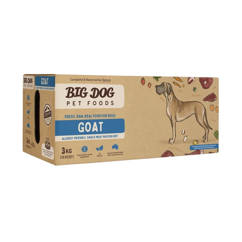 [10% OFF] Big Dog BARF Goat Frozen Raw Dog Food 3kg
