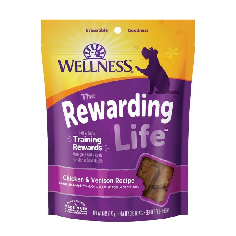 [20% OFF] Wellness Rewarding Life Chicken & Venison Recipe Dog Treats 6oz