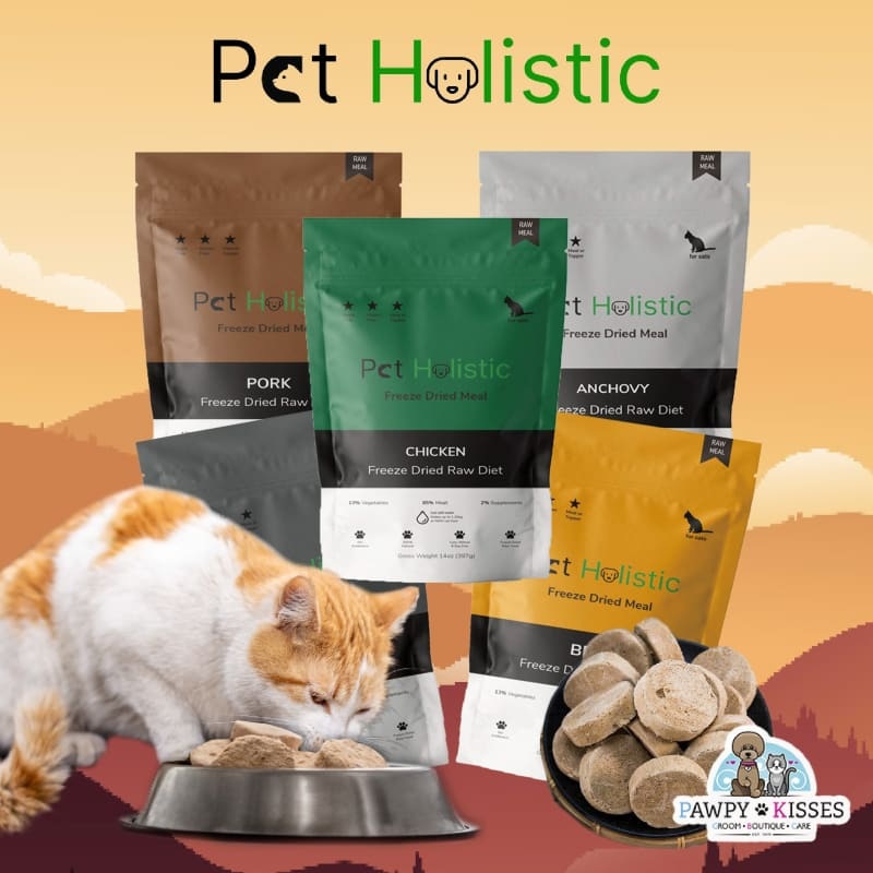 [3 FOR $105] Pet Holistic Freeze Dried Raw Cat Food 14oz