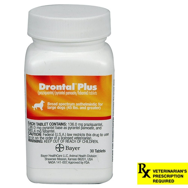 Drontal Plus Rx  136 mg x 30 Tablet