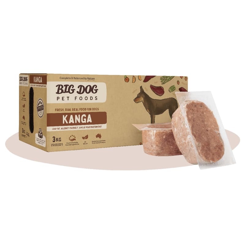 [10% OFF] Big Dog BARF Kangaroo Frozen Raw Dog Food 3kg