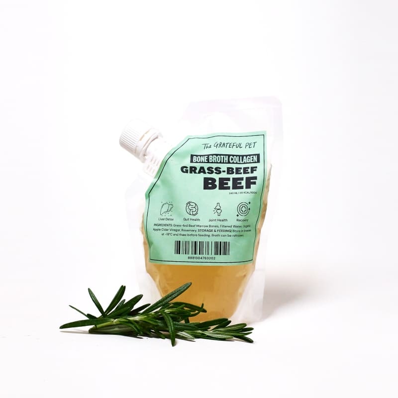 The Grateful Pet Beef Frozen Bone Broth Collagen for Dogs & Cats 240ml
