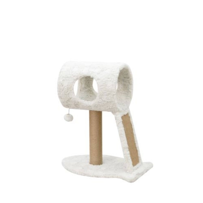 PetPals Minimalistic Fished Shaped Cat Perch – 28H, 2 Level, Medium, Space Needle