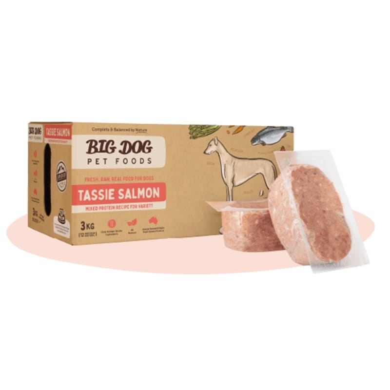[10% OFF] Big Dog BARF Tassie Salmon Frozen Raw Dog Food 3kg