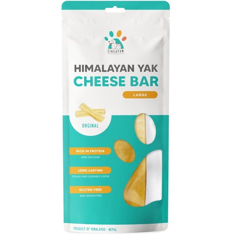 10% OFF: Singapaw Himalayan Yak Cheese Bar Dog Chew – Large 160g