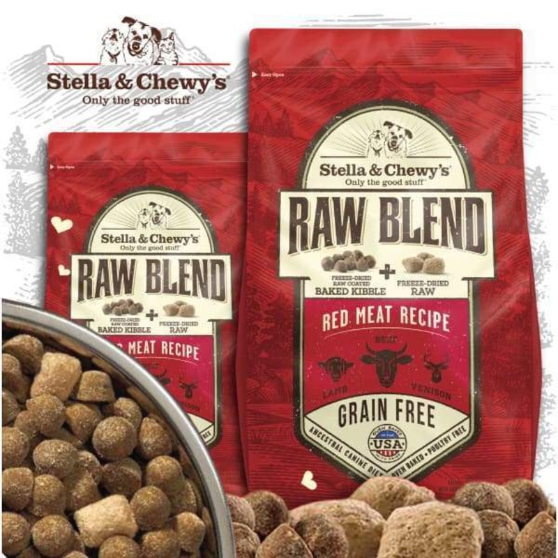 [15% OFF] Stella & Chewy’s Raw Blend Red Meat (Lamb, Beef & Venison) Recipe Dry Dog Food (2 Sizes)