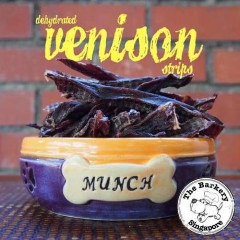 The Barkery Venison Strips Dehydrated Dog Treats (2 Sizes)